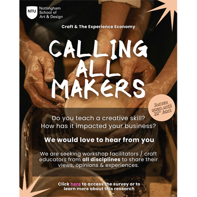 Survey: Craft & The Experience Economy