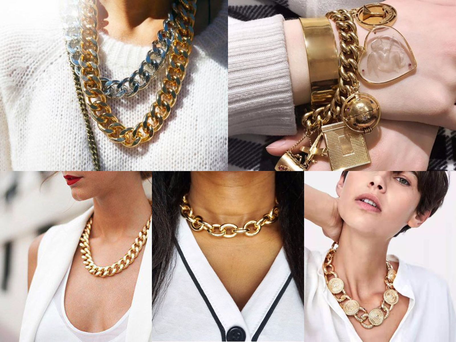 chunky chain necklace trend