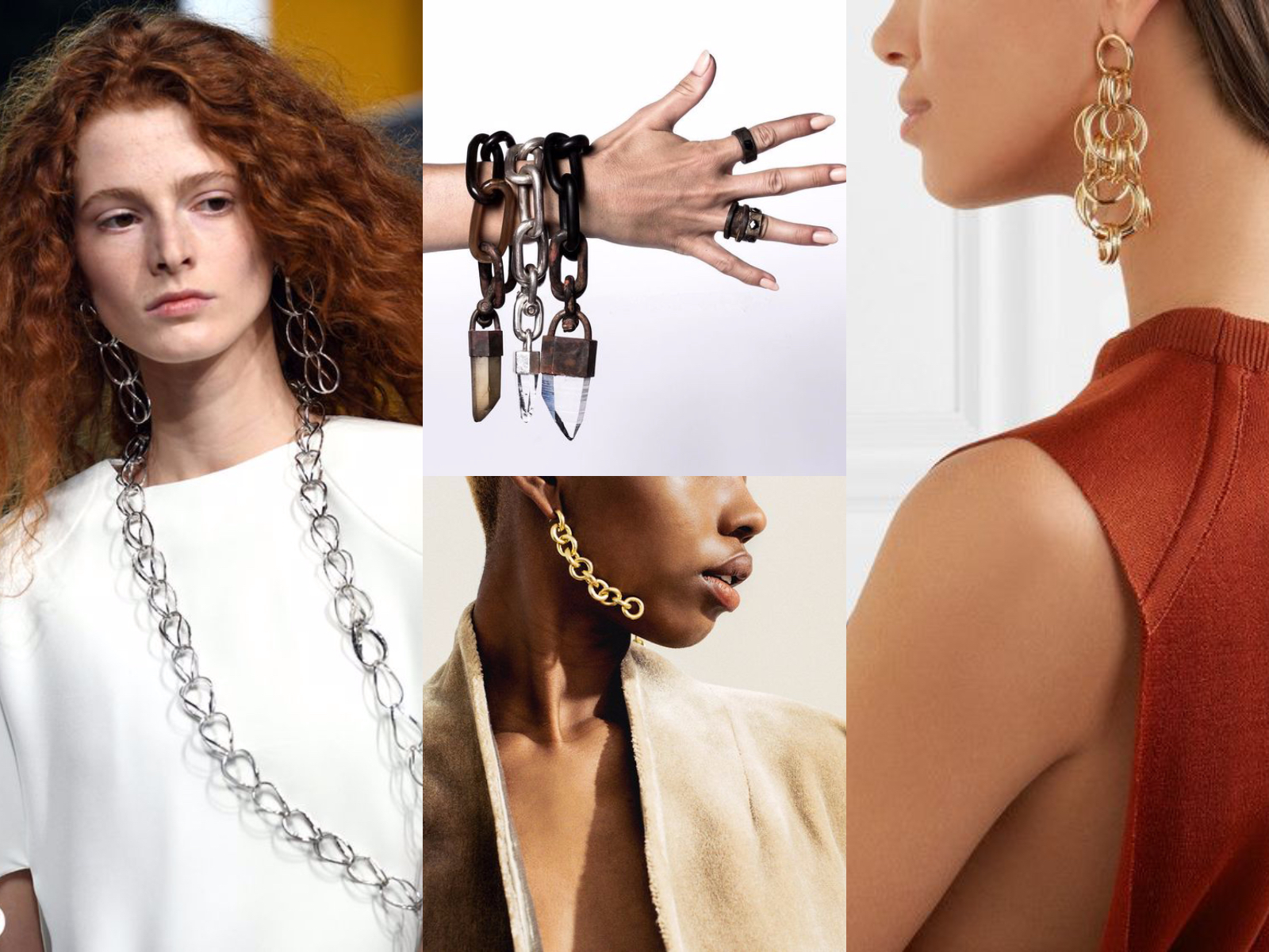 Chunky Chainlink Necklace Trend 2019