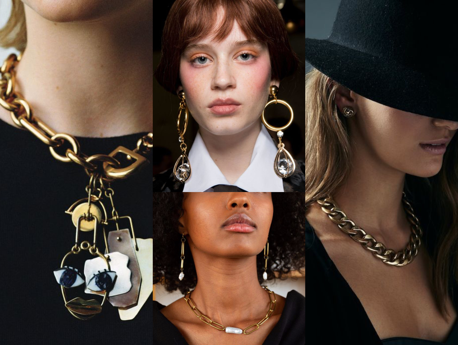 The Chunky Chain Jewelry Trend Is Everywhere, From Necklaces To Earrings