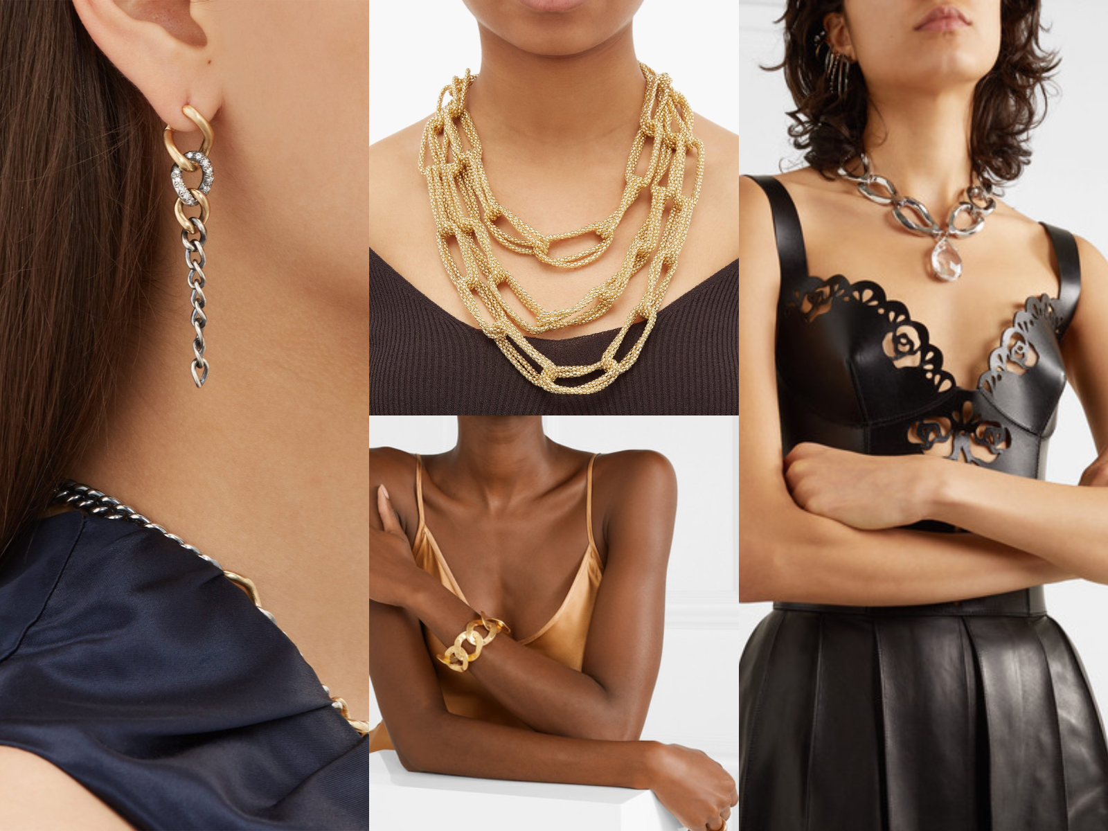 The '90s Thick Chain Necklace Trend is Back—Get On Board