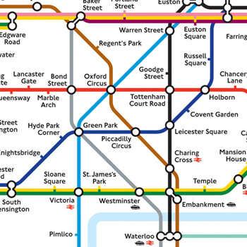 Design a Brooch Inspired by the London Underground Map