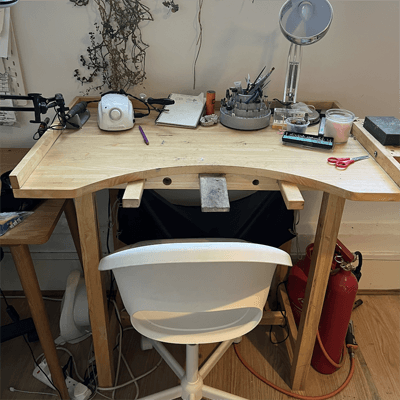 Equipped Jewellery Studio off Brick Lane - For One or Two Jewellers to Share