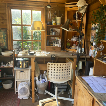 Garden Shed Jewellery Workshop Space to Rent in Hackney