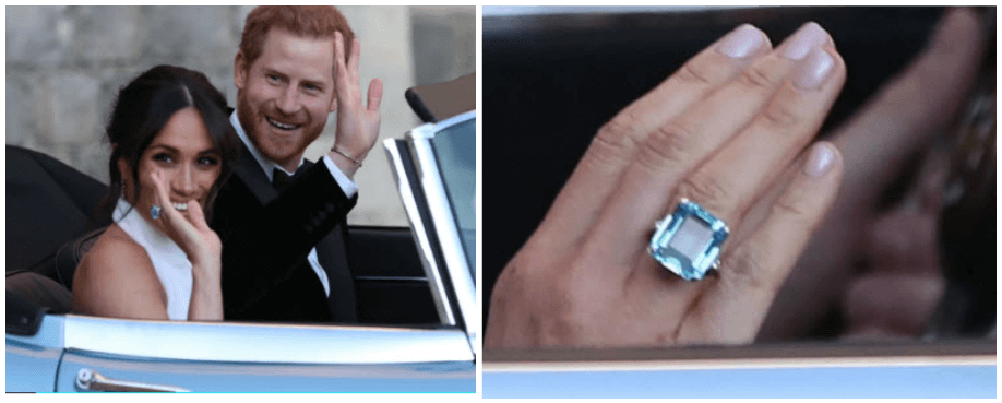 Benchpeg | Meghan’s bridal jewellery is borrowed, old, new and blue