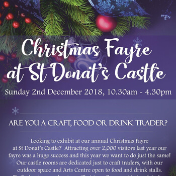 Christmas Fayre at St Donat’s Castle 2018