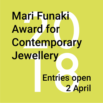 Call for Applications: Mari Funaki Award for Contemporary Jewellery